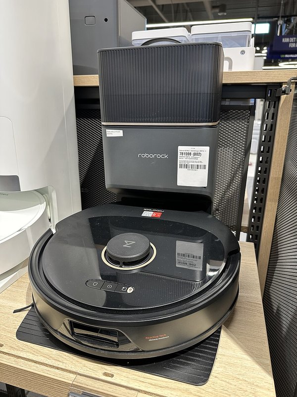 Roborock Q8 Max Plus robot vacuum cleaner with auto-empty dock station